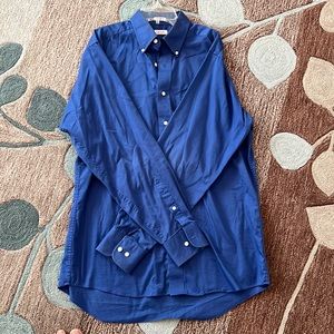 IZOD Long Sleeve Blue Shirt Regular Fit 15 1/2 34/35